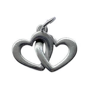 James Avery .925 Sterling Silver “Linked Hearts” Charm